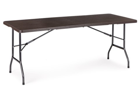 Zestaw cateringowy stół bankietowy 180 cm + 2 ławki brąz ModernHome Zestaw cateringowy stół bankietowy 180 cm + 2 ławki brąz ModernHome