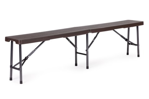 Zestaw cateringowy stół bankietowy 180 cm + 2 ławki brąz ModernHome Zestaw cateringowy stół bankietowy 180 cm + 2 ławki brąz ModernHome
