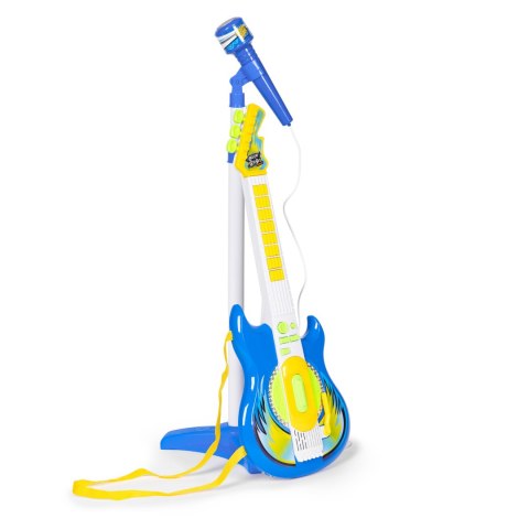 Zestaw gitara elektryczna mikrofon statyw dla dzieci MP3 - niebieska Zestaw gitara elektryczna mikrofon statyw dla dzieci MP3 - niebieska