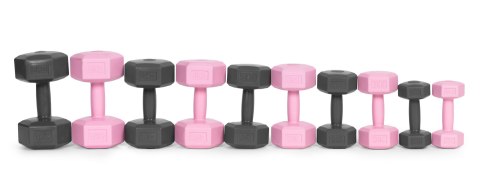 Hantle sześciokątne zestaw 2x2 kg ciężarki do ćwiczeń obciążniki fitness szare ModernHome Hantle sześciokątne zestaw 2x2 kg ciężarki do ćwiczeń obciążniki fitness szare ModernHome