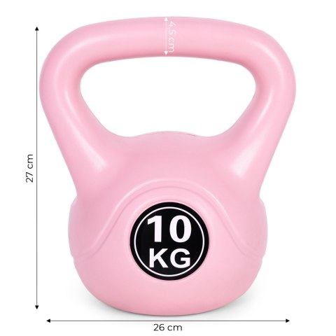 Kettlebell kettle 10 kg do ćwiczeń hantla kula odważnik obciążenie ciężar fitness różowy ModernHome Kettlebell kettle 10 kg do ćwiczeń hantla kula odważnik obciążenie ciężar fitness różowy ModernHome