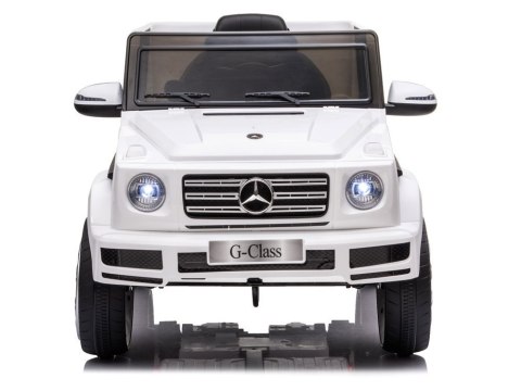 Samochód na akumulator Mercedes G500 biały Samochód na akumulator Mercedes G500 biały