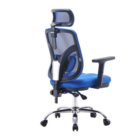 Fotel ergonomiczny ANGEL biurowy obrotowy jOkasta Niebieska Fotel ergonomiczny ANGEL biurowy obrotowy jOkasta Niebieska