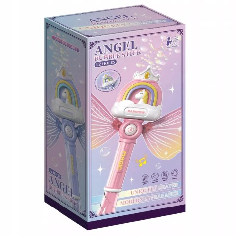 Magiczna różdżka do baniek mydlanych maszynka bańki światło jednorożec P148 Magiczna różdżka do baniek mydlanych maszynka bańki światło jednorożec P148