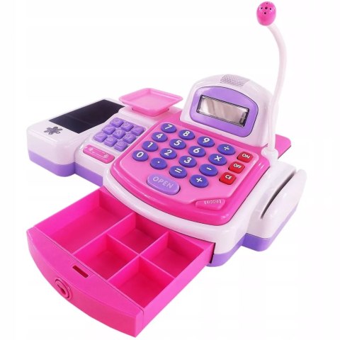 Zestaw kasa sklepowa sensoryczna czytnik kart kalkulator koszyk 43 el. 5911 Zestaw kasa sklepowa sensoryczna czytnik kart kalkulator koszyk 43 el. 5911