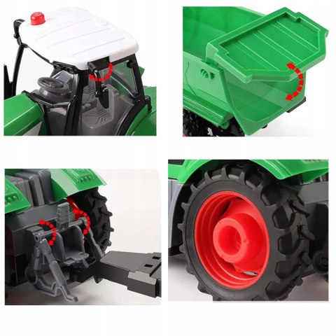 TRAKTOR Z PRZYCZEPĄ ZDALNIE STEROWANY AKUMULATOR ŁADOWARKA 9877-14 TRAKTOR Z PRZYCZEPĄ ZDALNIE STEROWANY AKUMULATOR ŁADOWARKA 9877-14