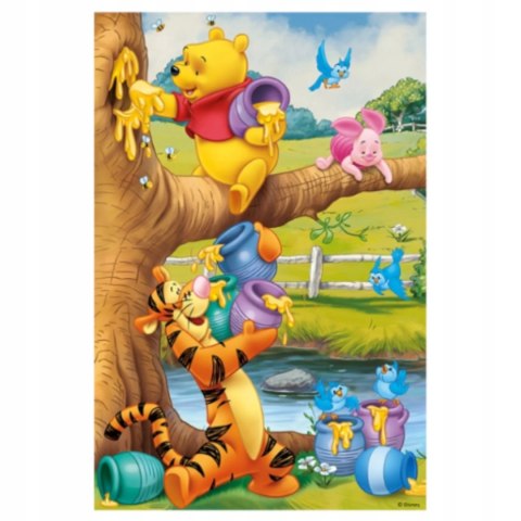 Puzzle Kubuś Puchatek 60 el. Małe co nieco Tygrysek Prosiaczek Trefl 17264
