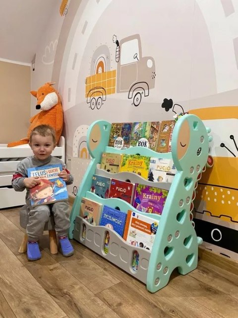 REGAŁ MONTESSORI NA KSIĄŻKI PÓŁKA SZAFKA ORGANIZER POKÓJ DZIECIĘCY ŻYRAFKA ZIELONY Z33 REGAŁ MONTESSORI NA KSIĄŻKI PÓŁKA SZAFKA ORGANIZER POKÓJ DZIECIĘCY ŻYRAFKA ZIELONY Z33