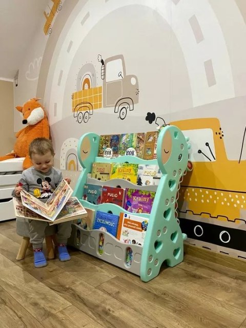 REGAŁ MONTESSORI NA KSIĄŻKI PÓŁKA SZAFKA ORGANIZER POKÓJ DZIECIĘCY ŻYRAFKA ZIELONY Z33 REGAŁ MONTESSORI NA KSIĄŻKI PÓŁKA SZAFKA ORGANIZER POKÓJ DZIECIĘCY ŻYRAFKA ZIELONY Z33
