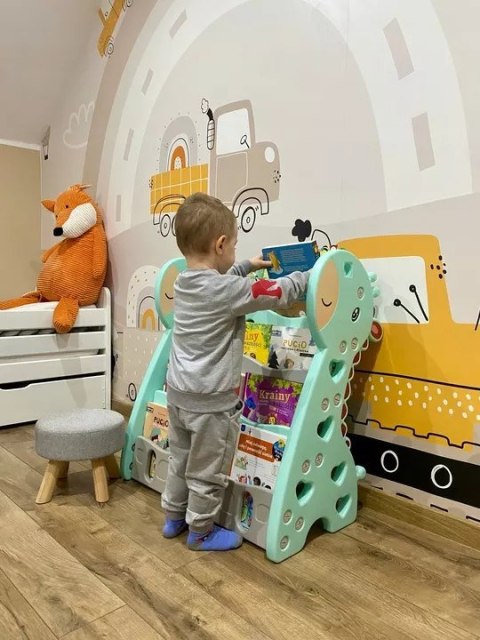 REGAŁ MONTESSORI NA KSIĄŻKI PÓŁKA SZAFKA ORGANIZER POKÓJ DZIECIĘCY ŻYRAFKA ZIELONY Z33 REGAŁ MONTESSORI NA KSIĄŻKI PÓŁKA SZAFKA ORGANIZER POKÓJ DZIECIĘCY ŻYRAFKA ZIELONY Z33