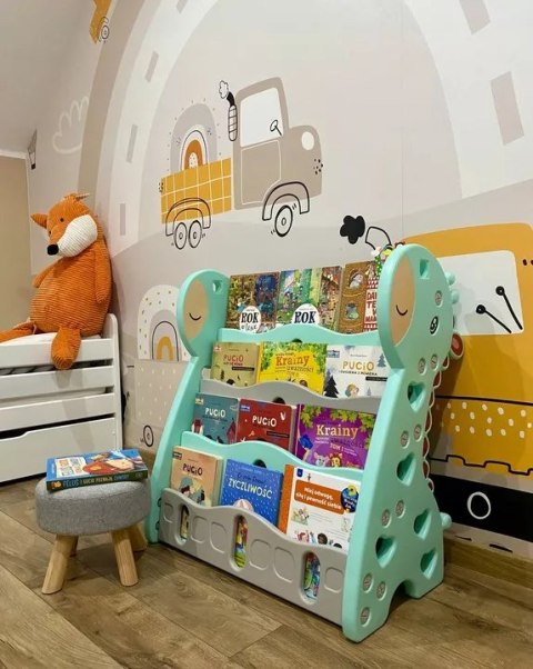 REGAŁ MONTESSORI NA KSIĄŻKI PÓŁKA SZAFKA ORGANIZER POKÓJ DZIECIĘCY ŻYRAFKA ZIELONY Z33 REGAŁ MONTESSORI NA KSIĄŻKI PÓŁKA SZAFKA ORGANIZER POKÓJ DZIECIĘCY ŻYRAFKA ZIELONY Z33