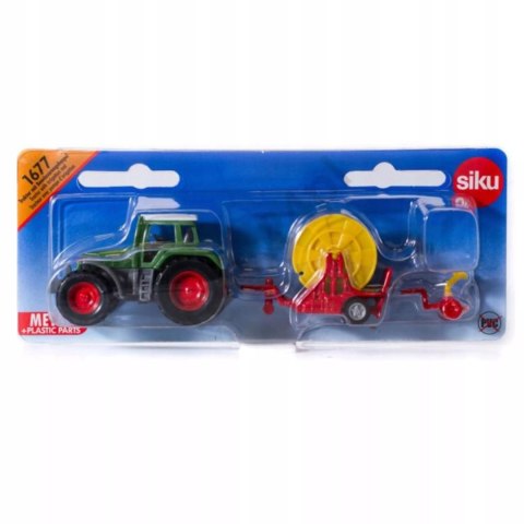 Siku Traktor z deszczownicą szpulową model metal S1677 Siku Traktor z deszczownicą szpulową model metal S1677