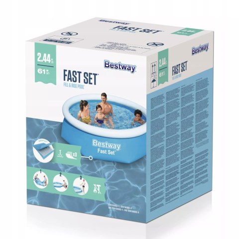 Basen rozporowy ogrodowy 244x61cm Bestway 57448 Basen rozporowy ogrodowy 244x61cm Bestway 57448
