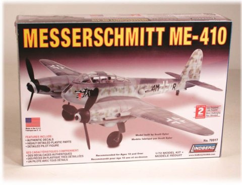 Model Plastikowy Do Sklejania Lindberg (USA) Samolot Messerschmitt ME-410 Model Plastikowy Do Sklejania Lindberg (USA) Samolot Messerschmitt ME-410