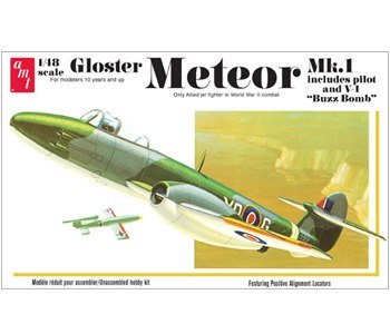 Model plastikowy AMT - Odrzutowiec Gloster Meteor MK-1 Fighter Jet Model plastikowy AMT - Odrzutowiec Gloster Meteor MK-1 Fighter Jet