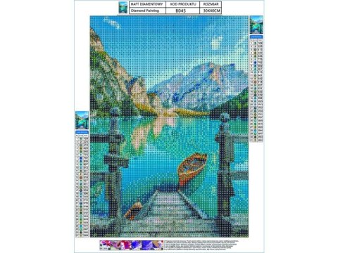 Haft Diamentowy, Obraz, Mozaika Diamentowa Diamond Painting, POMOST 30x40cm Haft Diamentowy, Obraz, Mozaika Diamentowa Diamond Painting, POMOST 30x40cm