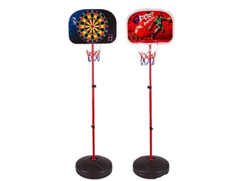Zestaw Gier 2w1 Koszykówka Dart Rzutki 166cm Zestaw Gier 2w1 Koszykówka Dart Rzutki 166cm
