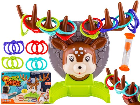 Gra Zręcznościowa Rzucanie Obręczy Ringo, Jelonek + Obręcze, Deer Ring Game Gra Zręcznościowa Rzucanie Obręczy Ringo, Jelonek + Obręcze, Deer Ring Game