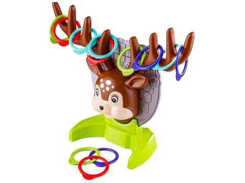 Gra Zręcznościowa Rzucanie Obręczy Ringo, Jelonek + Obręcze, Deer Ring Game Gra Zręcznościowa Rzucanie Obręczy Ringo, Jelonek + Obręcze, Deer Ring Game