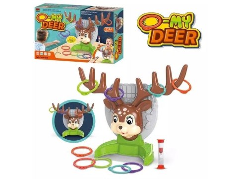 Gra Zręcznościowa Rzucanie Obręczy Ringo, Jelonek + Obręcze, Deer Ring Game Gra Zręcznościowa Rzucanie Obręczy Ringo, Jelonek + Obręcze, Deer Ring Game