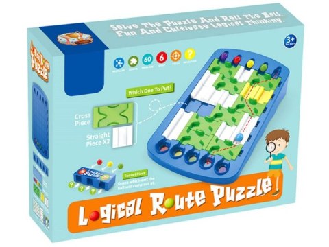 Edukacyjna, Logiczna Gra, Układanka, Puzzle, Tor Dla Kulek Edukacyjna, Logiczna Gra, Układanka, Puzzle, Tor Dla Kulek