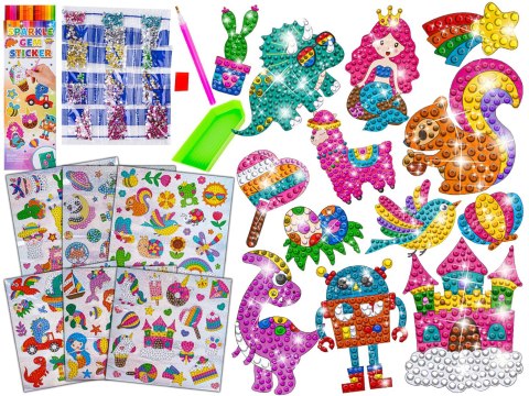 Haft Diamentowy Mozaika Diamentowa Naklejki Mega Zestaw 127 Naklejek MIX Haft Diamentowy Mozaika Diamentowa Naklejki Mega Zestaw 127 Naklejek MIX