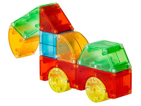 Klocki Magnetyczne, Konstrukcyjne, Świecące Elementy, Figury 3D 64 El. Klocki Magnetyczne, Konstrukcyjne, Świecące Elementy, Figury 3D 64 El.