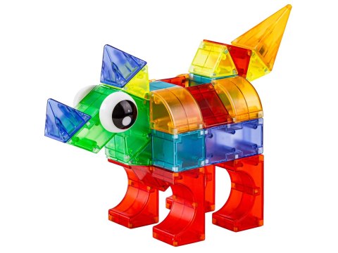 Klocki Magnetyczne, Konstrukcyjne, Świecące Elementy, Figury 3D 64 El. Klocki Magnetyczne, Konstrukcyjne, Świecące Elementy, Figury 3D 64 El.