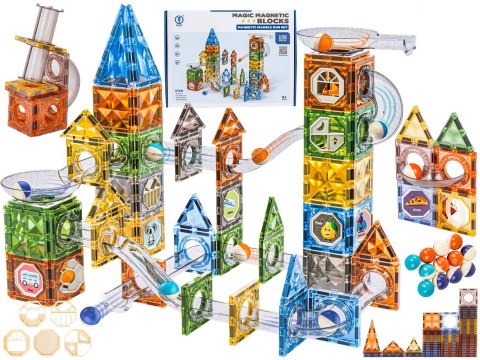 Klocki Magnetyczne Konstrukcyjne TOR KULKOWY 156 El. Kulodrom Klocki Magnetyczne Konstrukcyjne TOR KULKOWY 156 El. Kulodrom