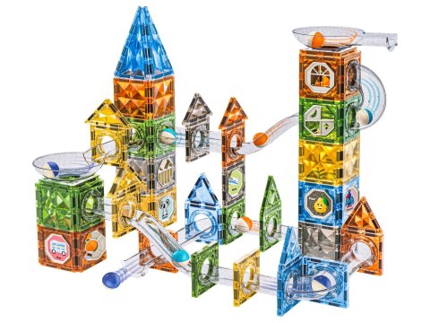 Klocki Magnetyczne Konstrukcyjne TOR KULKOWY 156 El. Kulodrom Klocki Magnetyczne Konstrukcyjne TOR KULKOWY 156 El. Kulodrom