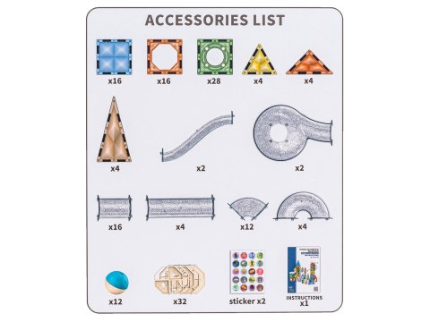 Klocki Magnetyczne Konstrukcyjne TOR KULKOWY 156 El. Kulodrom Klocki Magnetyczne Konstrukcyjne TOR KULKOWY 156 El. Kulodrom