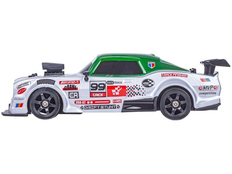 DUŻY Samochód Do Driftu Auto RC Drift 1:16 2,4 GHz PARA DYM Srebrny Dodge 4WD LED DUŻY Samochód Do Driftu Auto RC Drift 1:16 2,4 GHz PARA DYM Srebrny Dodge 4WD LED