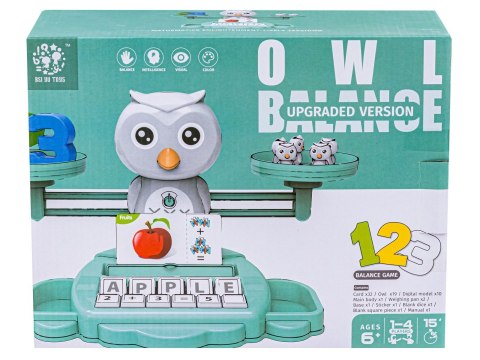 Gra Nauka Liczenia Oraz Angielskiego Fiszki - Równoważnia Waga Szalkowa Sówka Sowa - Owl Balance Przecena 1 Gra Nauka Liczenia Oraz Angielskiego Fiszki - Równoważnia Waga Szalkowa Sówka Sowa - Owl Balance Przecena 1