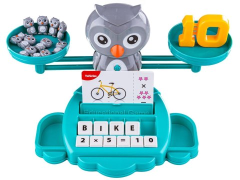 Gra Nauka Liczenia Oraz Angielskiego Fiszki - Równoważnia Waga Szalkowa Sówka Sowa - Owl Balance Przecena 1 Gra Nauka Liczenia Oraz Angielskiego Fiszki - Równoważnia Waga Szalkowa Sówka Sowa - Owl Balance Przecena 1