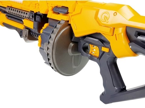 Pistolet Na Baterie Piankowe Naboje 82 cm Obrotowy Magazynek Żółty Pistolet Na Baterie Piankowe Naboje 82 cm Obrotowy Magazynek Żółty
