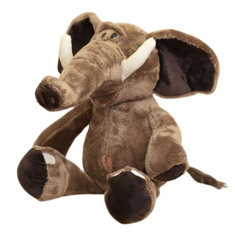 Pluszowa Maskotka Przytulanka Słoń Z Dużymi Uszami Brązowy 22cm Pluszowa Maskotka Przytulanka Słoń Z Dużymi Uszami Brązowy 22cm
