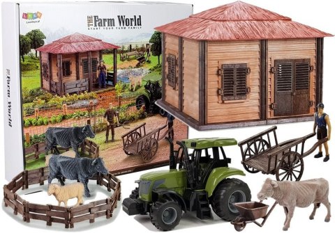 Zestaw Do Złożenia DIY Farma Zagroda Zwierzęta Taczka Traktor Zestaw Do Złożenia DIY Farma Zagroda Zwierzęta Taczka Traktor