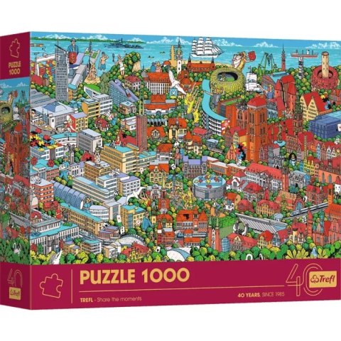 Jubileuszowe puzzle Trefla 1000 elementów trójmiasto Trefl 10924 Jubileuszowe puzzle Trefla 1000 elementów trójmiasto Trefl 10924