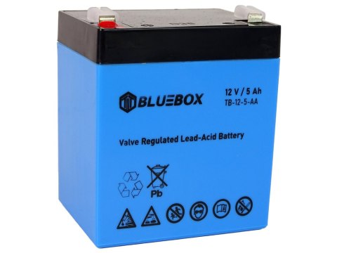BLUEBOX Akumulator Żelowy VRLA AGM 12V5Ah Do Auta Na Akumulator BLUEBOX Akumulator Żelowy VRLA AGM 12V5Ah Do Auta Na Akumulator
