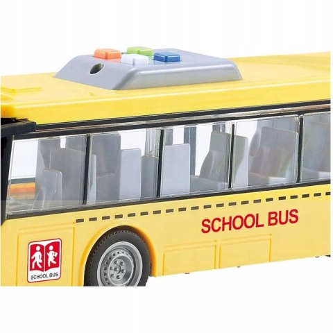 Duży szkolny autobus otwierane drzwi dźwięki światła 1:16 3+ WY910A Duży szkolny autobus otwierane drzwi dźwięki światła 1:16 3+ WY910A