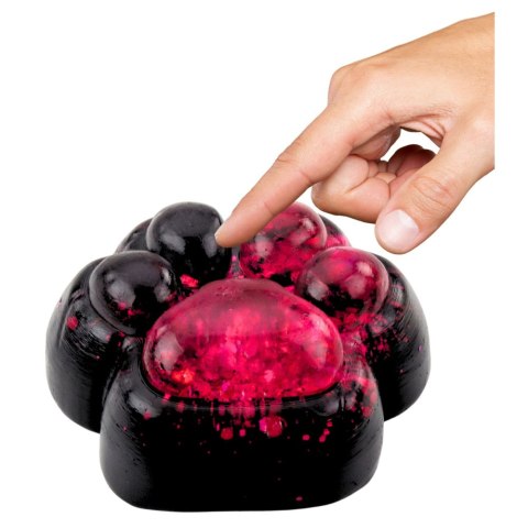 Gniotek Kocia Łapka Antystresowa Sensoryczna Squishy Czarna Różowy Brokat Gniotek Kocia Łapka Antystresowa Sensoryczna Squishy Czarna Różowy Brokat