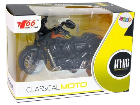 Motocykl Champion Czarny 1:14 Napęd Pull-Back Dźwięk Światła Motocykl Champion Czarny 1:14 Napęd Pull-Back Dźwięk Światła
