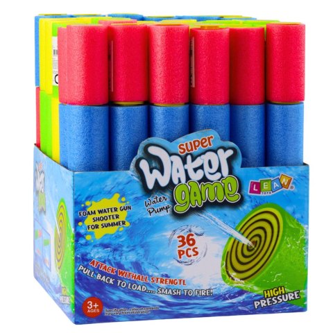 Broń Piankowa Na Wodę Pompka Tuba Wodna Kolorowa 30cm Mix Broń Piankowa Na Wodę Pompka Tuba Wodna Kolorowa 30cm Mix
