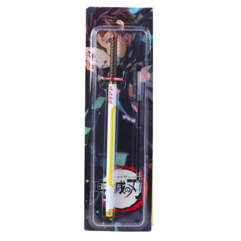 Długopis Miecz Katana Anime Metalowy Czarny Tusz Wymienny Wkład Biało-Żółty Długopis Miecz Katana Anime Metalowy Czarny Tusz Wymienny Wkład Biało-Żółty