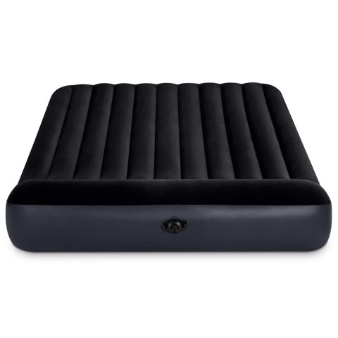 Duży materac dmuchany dwuosobowy 203x183x25 cm łóżko z zagłówkiem INTEX 64144