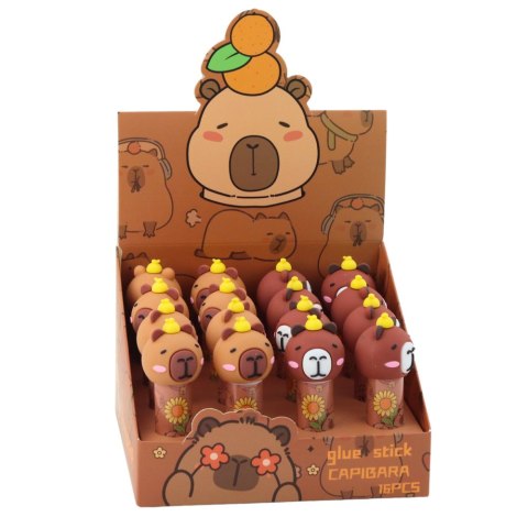 Klej W Sztyfcie Szkolny Biurowy Kapibara Brązowy Klej W Sztyfcie Szkolny Biurowy Kapibara Brązowy