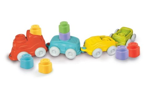 Clemmy Kolorowy Pociąg Sensoryczny Lokomotywa Wagony Klocki 70cm Clementoni 17961 Clemmy Kolorowy Pociąg Sensoryczny Lokomotywa Wagony Klocki 70cm Clementoni 17961