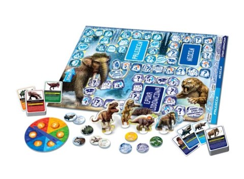 Gra planszowa Quiz Dinozaury i Prehistoria Epoka Lodowcowa Uczę się Bawiąc Język Polski Clementoni 50804 Gra planszowa Quiz Dinozaury i Prehistoria Epoka Lodowcowa Uczę się Bawiąc Język Polski Clementoni 50804