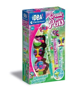 Idea Art Zestaw Mini Fabryka Długopisów Motylki Clementoni 18169