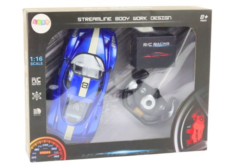 Auto Sportowe Zdalnie Sterowane Na Pilota 1:16 R/C Niebieskie Auto Sportowe Zdalnie Sterowane Na Pilota 1:16 R/C Niebieskie